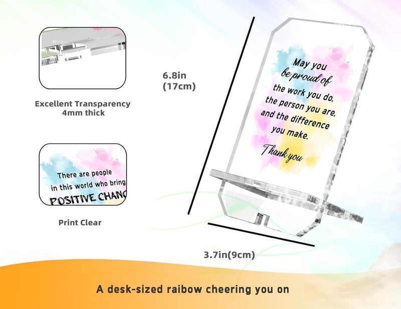 Parxara Appreciation Gifts Gratitude Gifts for Coworkers Nurse Thank You Gifts Desk Decor Phone Holder Stand 6.8 Hx3.7 W, Volunteer Gifts, Teacher Gifts, Housekeeping Gift, Christmas Gifts-May You Be Proud - Image 4